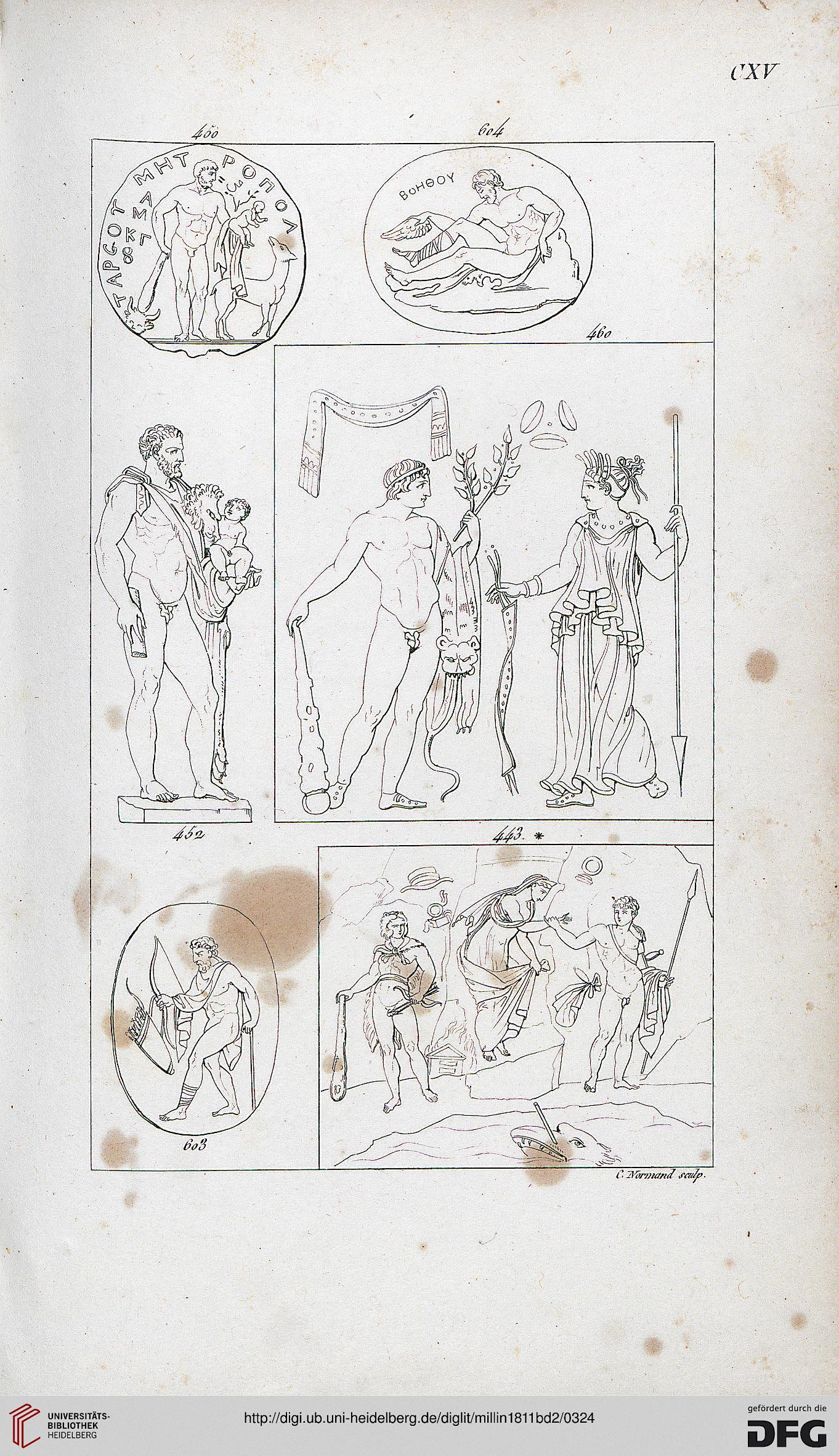 A.-L. Millin de Grandmaison, Galerie mythologique, t. 2, pl. 115